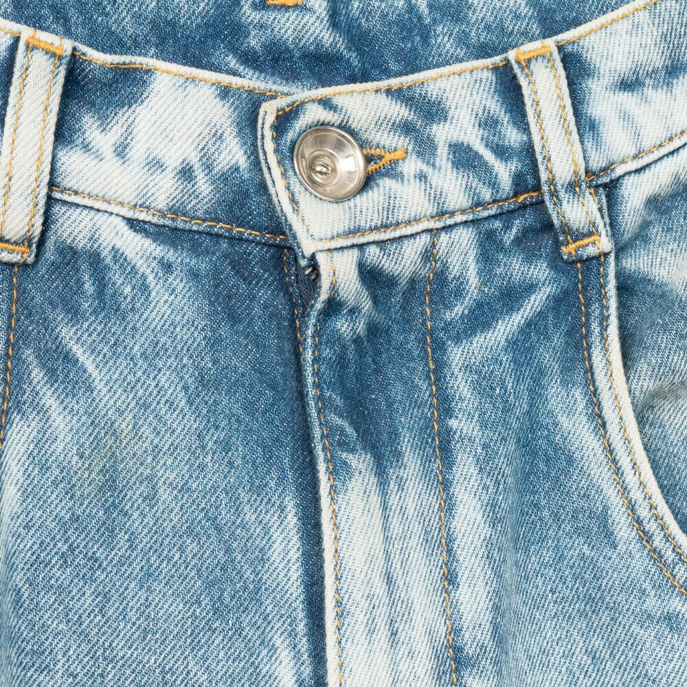 Maison Martin Margiela Light Blue Straight Leg Distressed Jeans - Picture 8 of 14